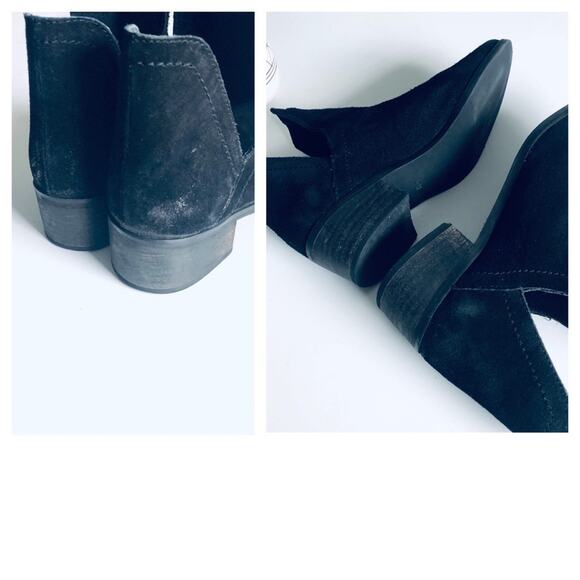 Coconuts 'Pronto' Women's 6 Side Cut Boho Black Suede Bootie - Picture 5 of 8